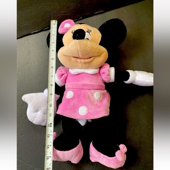 Disney Parks Minnie Mouse 16" Pink Polka Plush Animal Toy By Just Play LLC - Picture 5 of 11